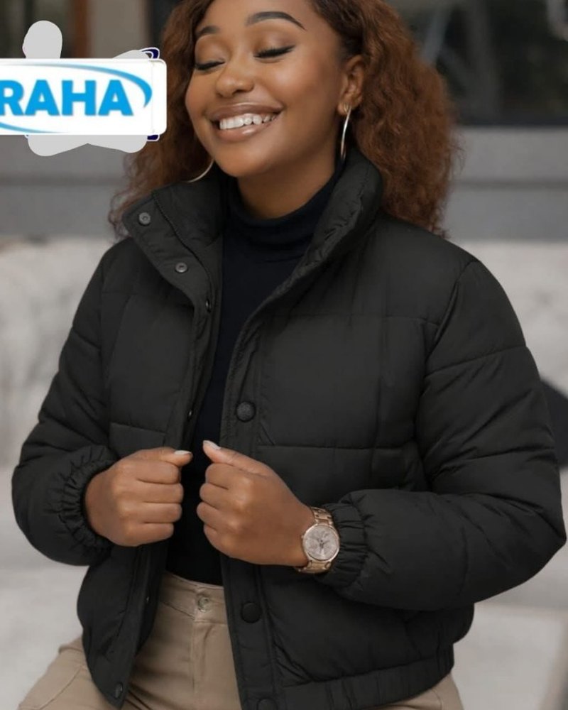 Ladies Black Puffer Jacket